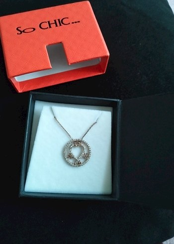 So chic Kadın Parıltılı Kalp Detaylı Zincir Kolye Gümüş - Görsel 10