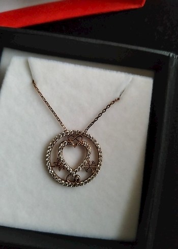 So chic Kadın Parıltılı Kalp Detaylı Zincir Kolye Gümüş - Görsel 9