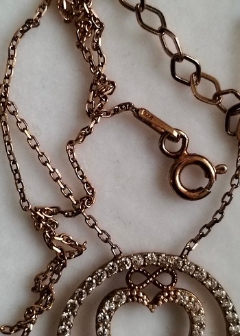 So chic Kadın Parıltılı Kalp Detaylı Zincir Kolye Gümüş - Görsel 6