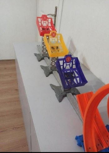 Hot Wheels yarış seti oyuncak yarış platformu - Görsel 7