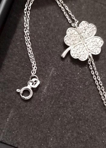 So chic Çiçek Desenli Zincir Kadın Bileklik gümüş - Görsel 5