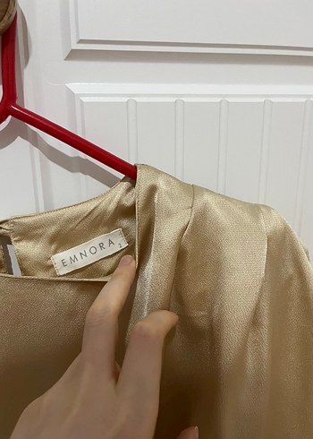 Diğer Parlak Saten Kadın Bluz