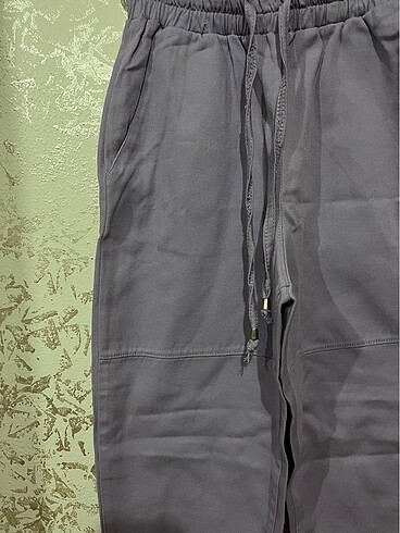 Lila lastikli pantolon - Görsel 2