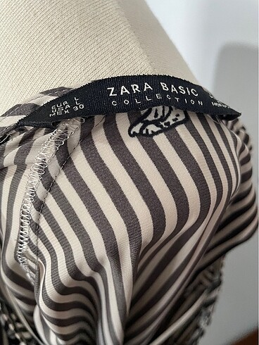 l Beden kahverengi Renk Zara Saten Bluz