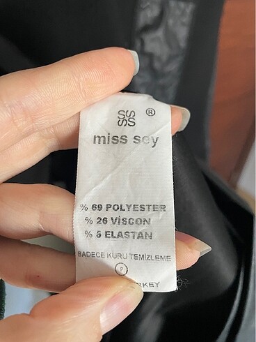 universal Beden siyah Renk Miss Sey Deri Yelek