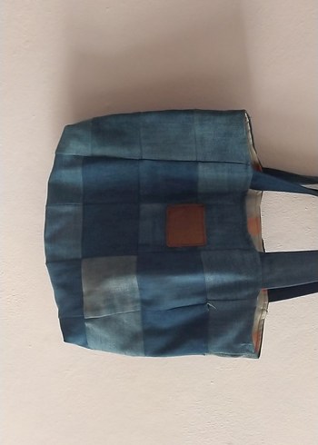 sürdürülebilir Kadın Kot Kumaş Çanta - Görsel 3