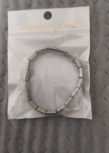 Gri Elastik Kadın Bileklik - Görsel 3