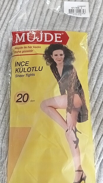 universal Beden ten rengi Renk Kilotlu ten corap