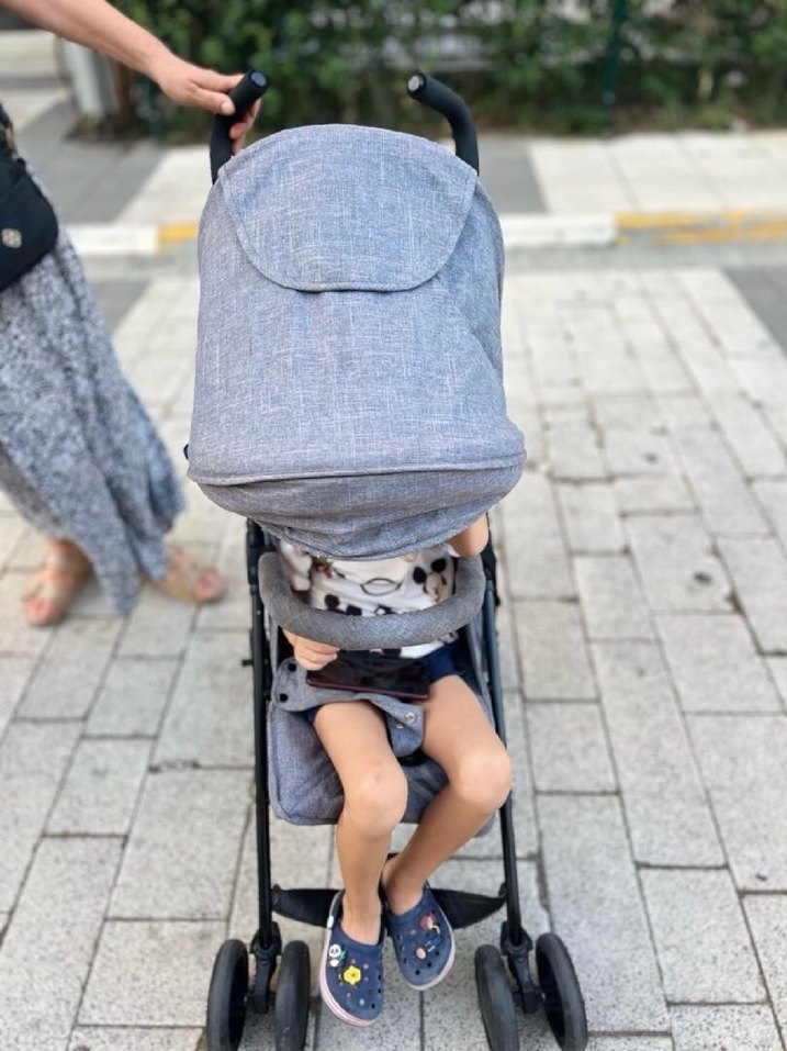 Gri Bebek Arabası - Görsel 4