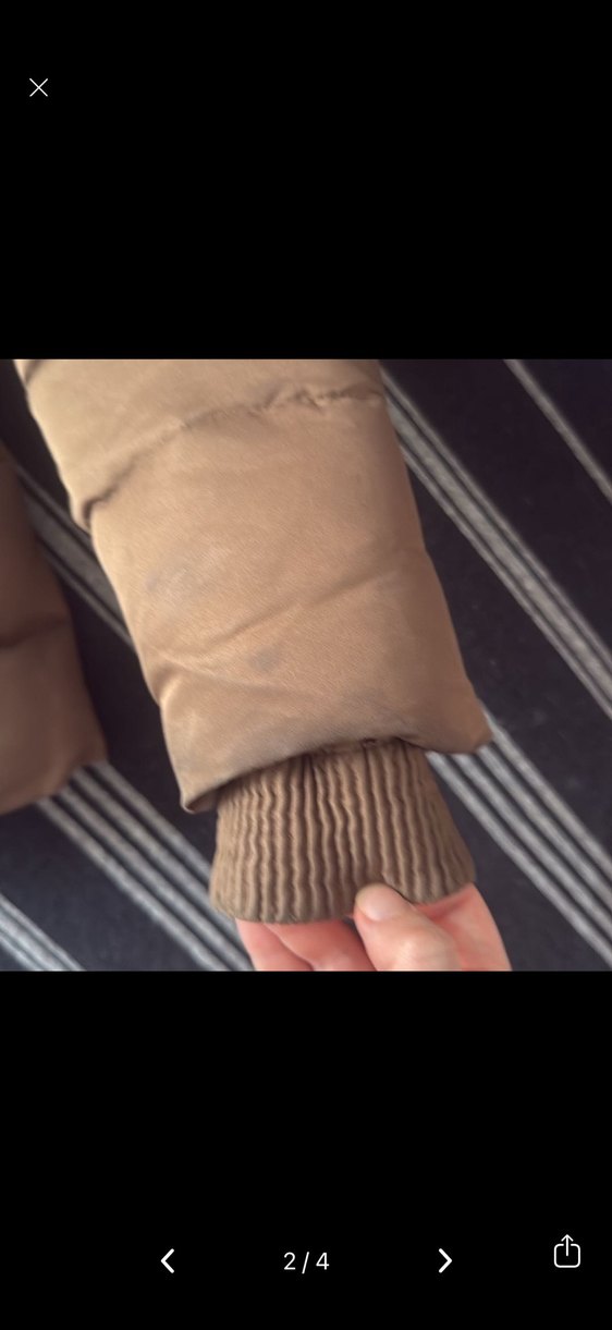 Deri Kemerli Kadın Kışlık Mont mango - Görsel 2