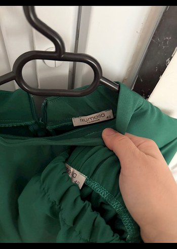 Uzun Kollu Yeşil Salaş Takım - Görsel 5