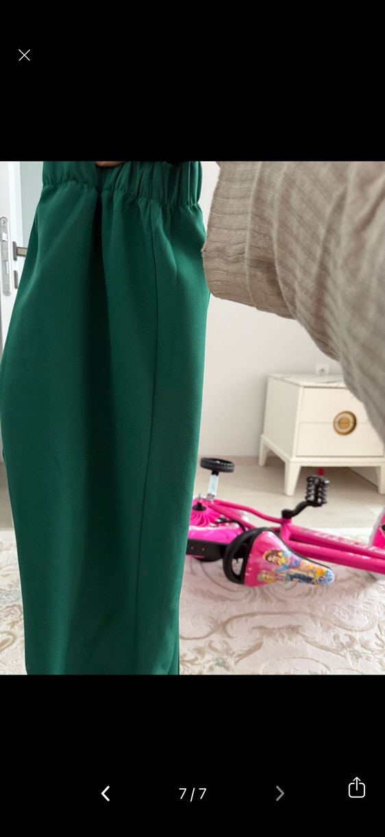 Uzun Kollu Yeşil Salaş Takım - Görsel 4