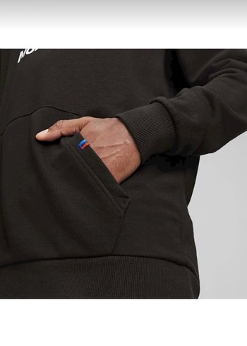 BMW Motorsport Siyah Kapüşonlu Sweatshirt - Görsel 7
