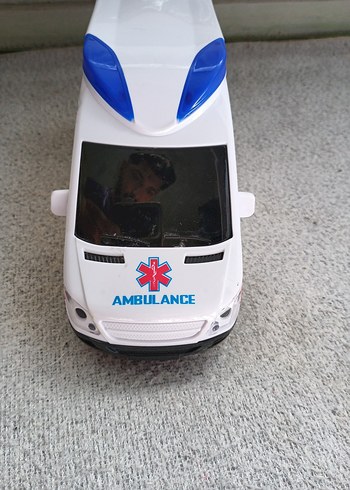  Beden Beyaz Oyuncak Ambulans Araba