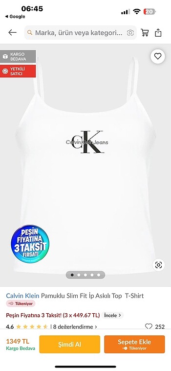 Calvin Klein Calvin Klein Kadın Askılı