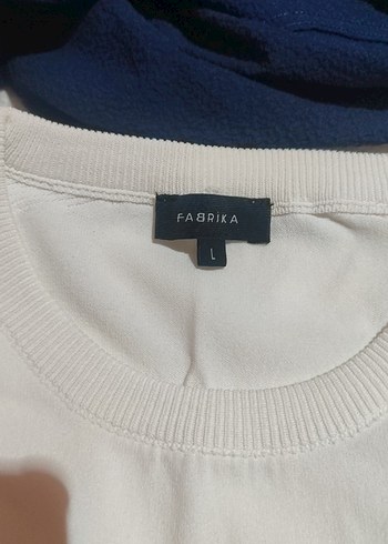 Fabrika Erkek Beyaz Pamuklu Bisiklet Yaka Tişört