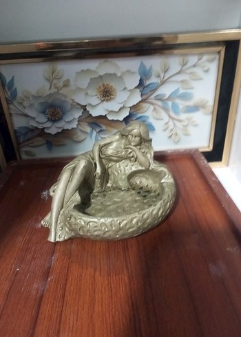 Bej ve Gri Renkli küllük mumluk tütsülük - Görsel 2