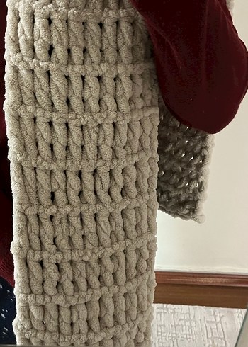 Taş rengi Alize Puffy Atkı - Görsel 2