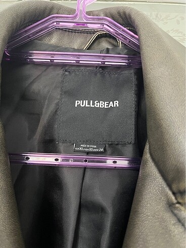 xs Beden Biker ceket pull bear