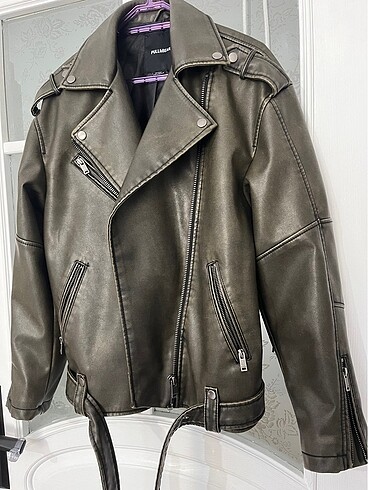 Pull and Bear Biker ceket pull bear