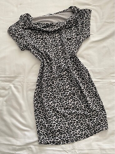 Y2K Leopar Desenli elbise