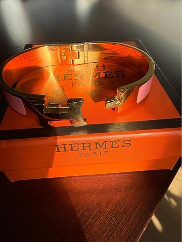  Beden pembe Renk Hermes H clic bilezik