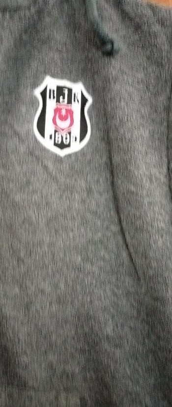 Beşiktaş Beşiktaş marka kapşonlu eşofman üstü