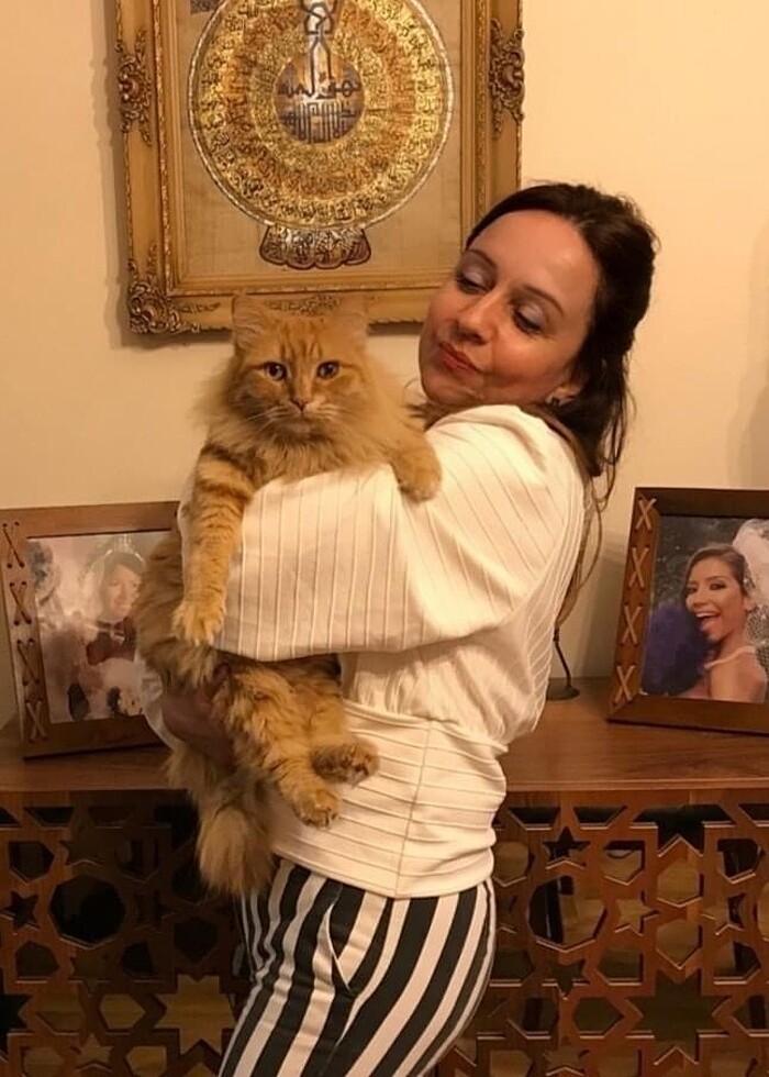 Mango Siyah Çizgili Kadın Pantolon - Görsel 2