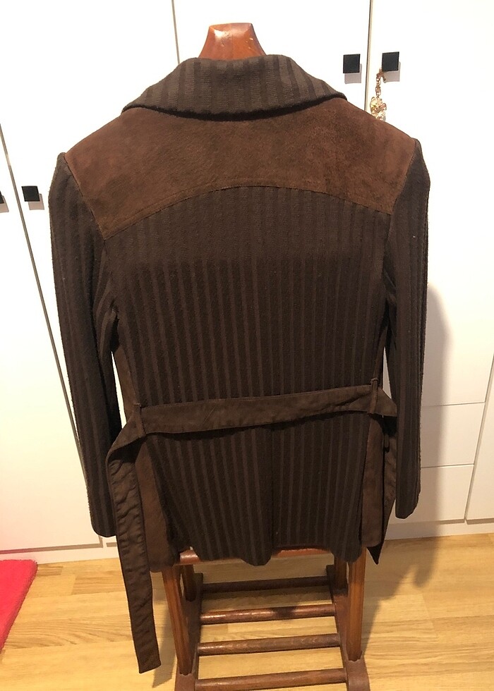 Mango Kahverengi Kadın Süet Ceket - Görsel 3