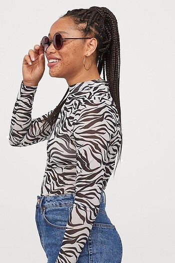 36 Beden H&M Yarım Balıkçı Bluz