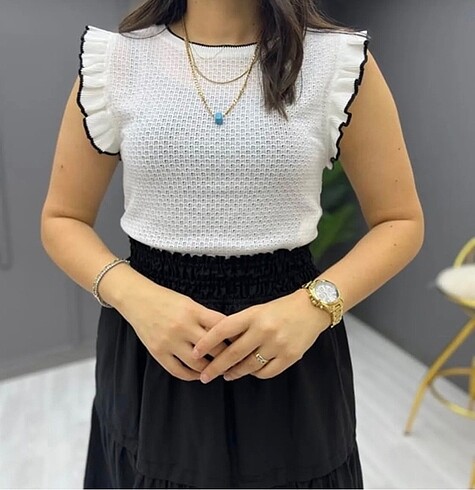 Zara Ekru Bluz