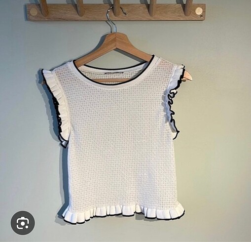 Zara Ekru Bluz - Görsel 6