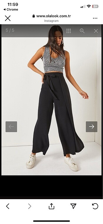 Siyah Kadın Pantolon - Görsel 5