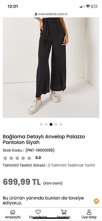 Siyah Kadın Pantolon - Görsel 9