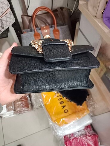  Beden siyah Renk Versace bayan çanta 18*13 cm