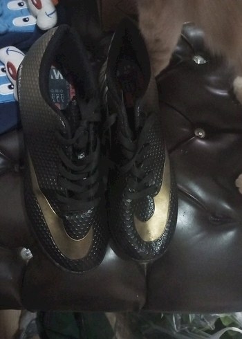 Siyah Yılan Desenli Erkek Futbol Ayakkabısı - Görsel 7