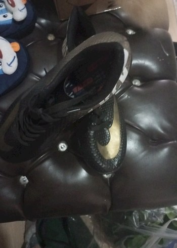 Siyah Yılan Desenli Erkek Futbol Ayakkabısı - Görsel 6