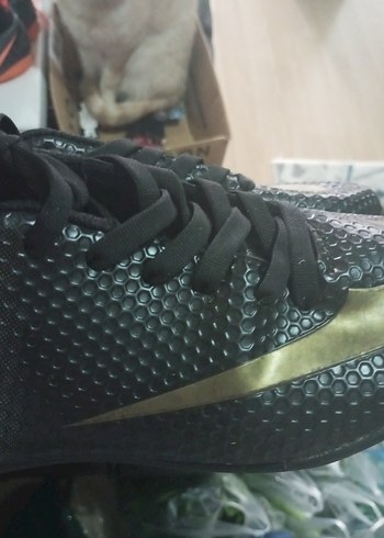 Siyah Yılan Desenli Erkek Futbol Ayakkabısı - Görsel 2