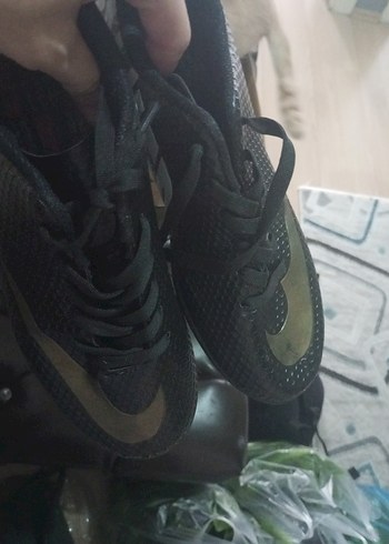 Siyah Yılan Desenli Erkek Futbol Ayakkabısı - Görsel 5