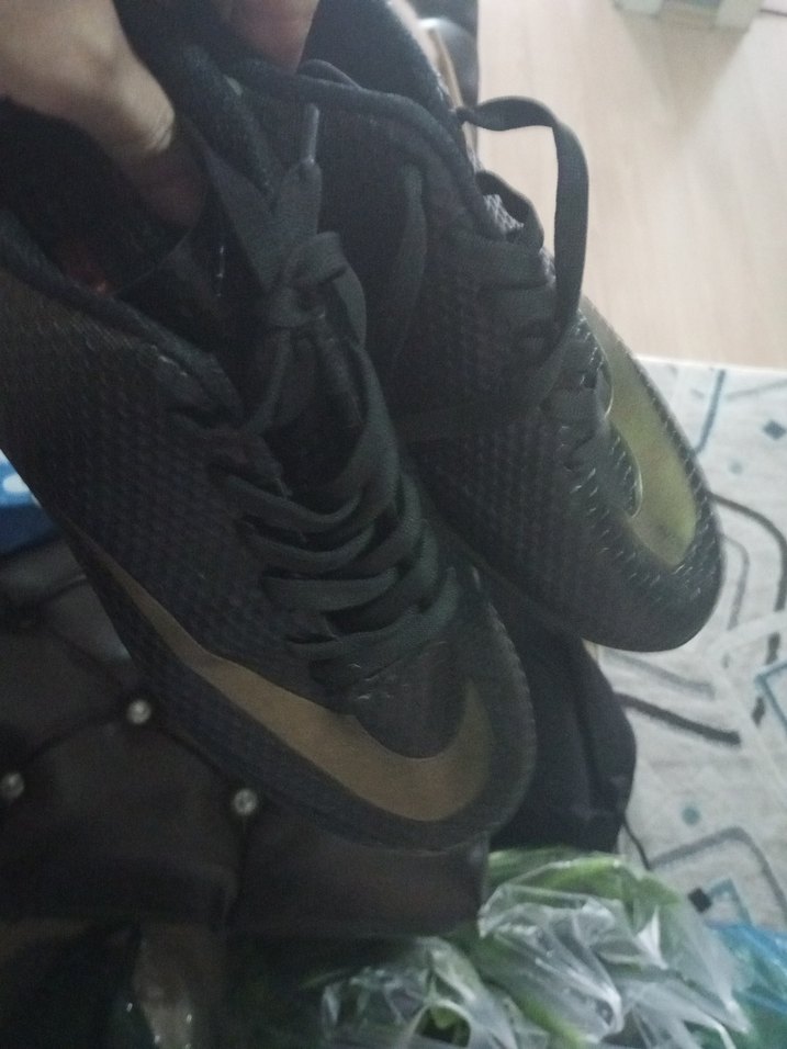 Siyah Yılan Desenli Erkek Futbol Ayakkabısı - Görsel 4