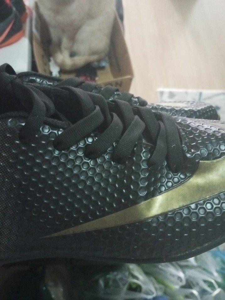 Siyah Yılan Desenli Erkek Futbol Ayakkabısı - Görsel 2