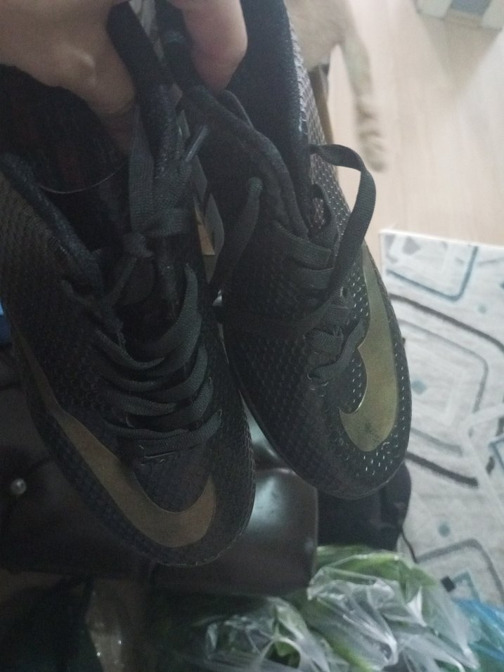 Siyah Yılan Desenli Erkek Futbol Ayakkabısı - Görsel 5