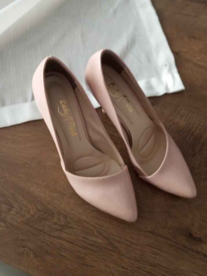 Bej Leke Desensiz Stiletto Topuklu Kadın Ayakkabı - Görsel 3