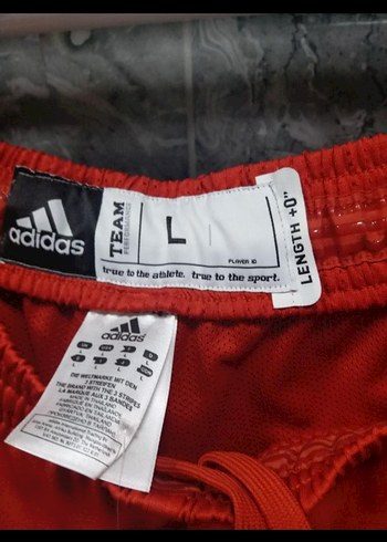 l Beden kırmızı Renk Adidas Kırmızı Atletik Rahat Şort
