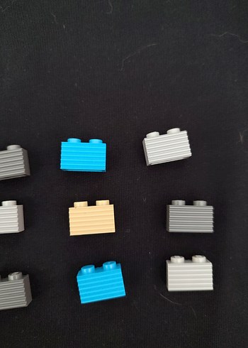 Beden Renkli ve çizgili lego tuğla parçaları