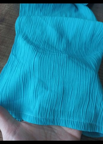 xl Beden Turkuaz Bol Kesim Pantolon