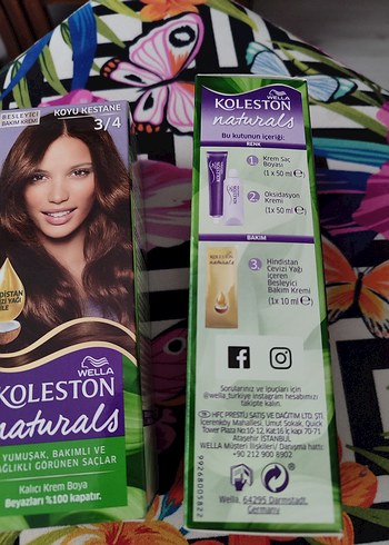 Wella Koleston Naturals Koyu Kestane Saç Boyası 3/4(2 kutu) - Görsel 2