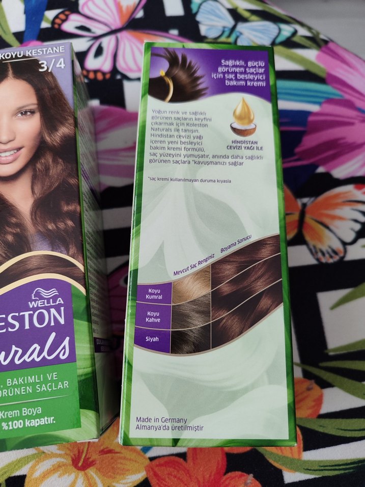 Wella Koleston Naturals Koyu Kestane Saç Boyası 3/4(2 kutu) - Görsel 3