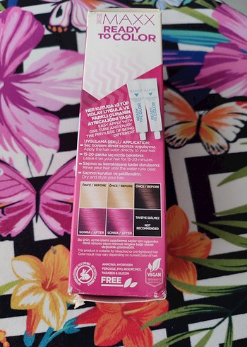 Maxxx Deluxe Yarı Kalıcı Pembe Saç Boyası - Görsel 2