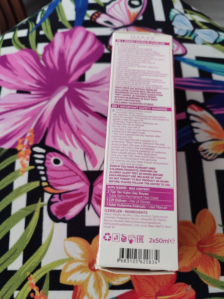 Maxxx Deluxe Yarı Kalıcı Pembe Saç Boyası - Görsel 3